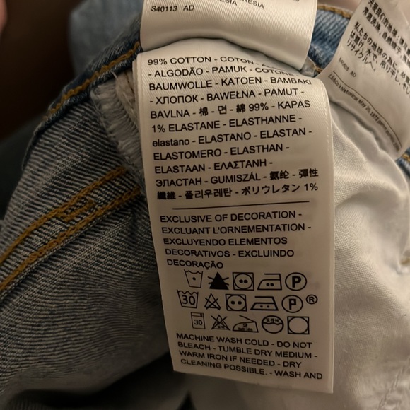 Levis Wedgie Straight Blue Jeans - Picture 5 of 6